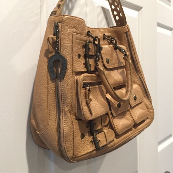 BETSEY JOHNSON 90’S VINTAGE PEPPLE GRAIN SATCHEL. - Picture 6 of 8